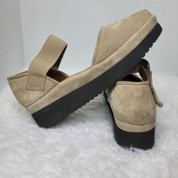 L'Amour Des Pieds Amadour Womens Size 8 M Platform Sandals,Taupe Suede - Picture 5 of 10